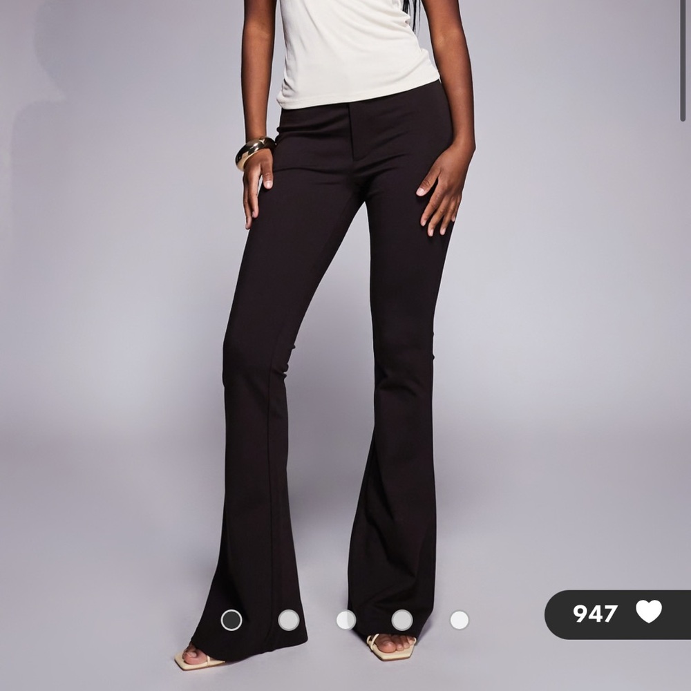 Elegant Black Flared Women's Asos Pants